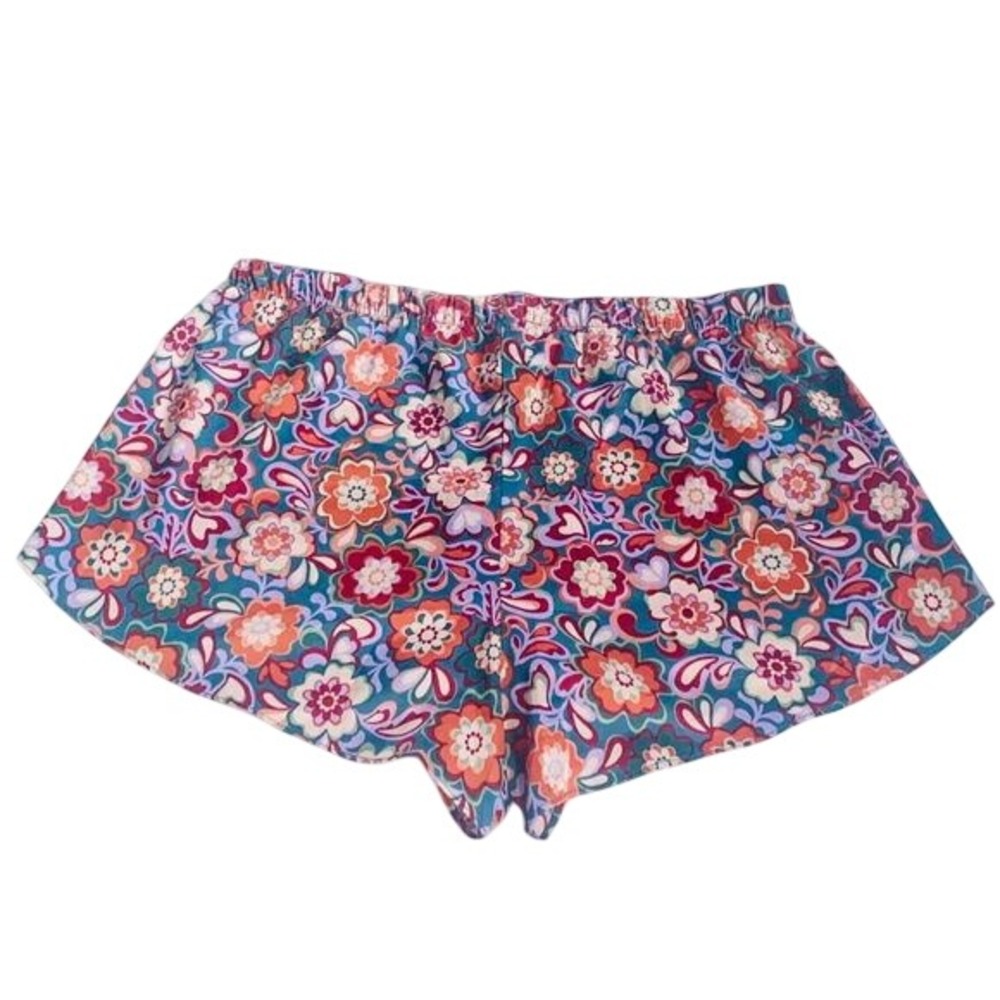 Adore Me Colorful Floral Pajama Shorts With‎ Side Slits